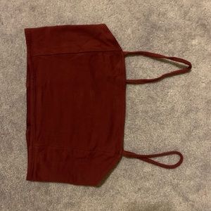 ✨4/$20 Maroon crop top American Eagle Outfitters